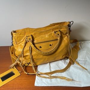 Balenciaga Yellow Shoulder Bag